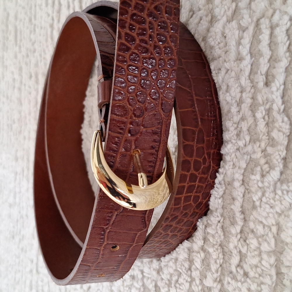 Genuine leather belt made in Italy[L/M]